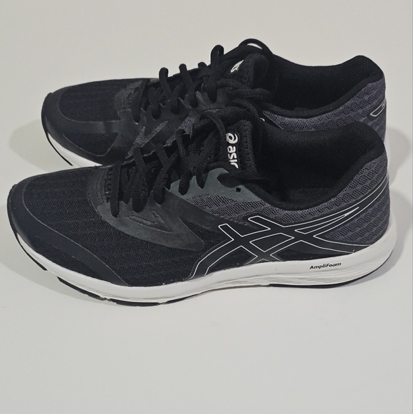 Asics Women's Amplica Black Gray Running Shoes Size 7 1/2 - Picture 7 of 13